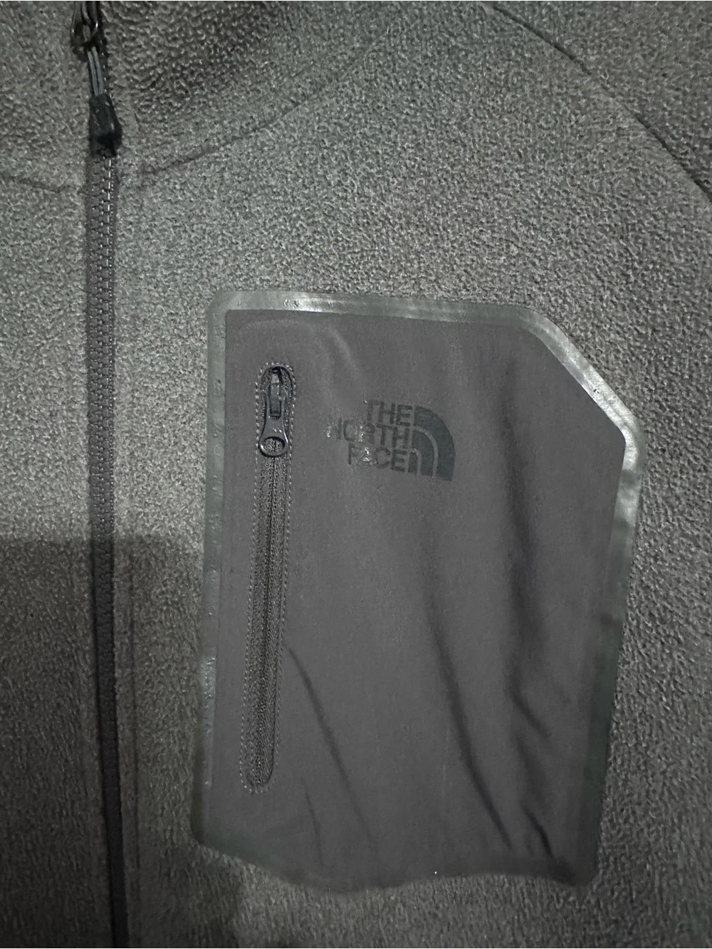 The North Face Men's Dark Gray Full-Zip Fleece Hooded Jacket XL